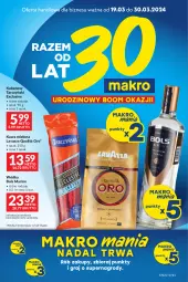 Gazetka promocyjna Makro - Oferta dla Twojego biznesu - oferta z alkoholem - Gazetka - ważna od 30.03 do 30.03.2024 - strona 1 - produkty: Gra, Bols, Kawa mielona, Kawa, Tarczyński, Wódka, Lavazza, Kabanos