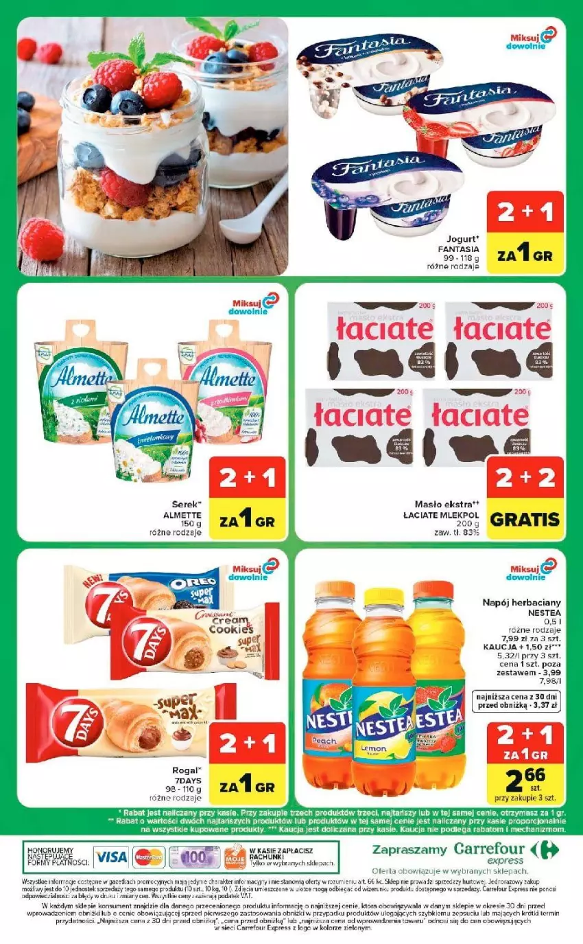 Gazetka promocyjna Carrefour - Gazetka Express w SUMIE ekspresowe zakupy - ważna 15.09 do 21.09.2026 - strona 8 - produkty: Almette, Fa, Fanta, Masło, Napój, Nestea, Por, Rogal, Stek