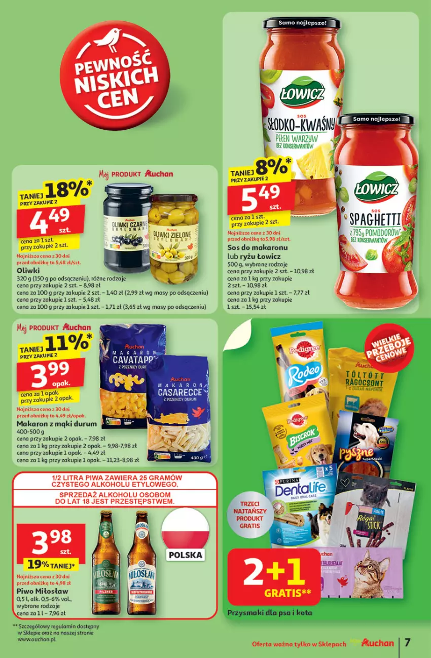 Gazetka promocyjna Auchan - ROZKRĘCAMY LATO Moje Auchan - ważna 26.06 do 02.07.2025 - strona 9 - produkty: Fa, Gra, Makaron, Oliwki, Piwa, Piwo, Przysmaki, Ryż, Sos, Sos do makaronu, Wasa