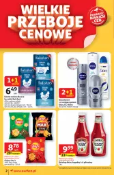 Gazetka promocyjna Auchan - ROZKRĘCAMY LATO Moje Auchan - Gazetka - ważna od 02.07 do 02.07.2025 - strona 2 - produkty: Ketchup, Gin, Gra, Dezodorant, Chipsy, Dove, Antyperspirant, Heinz, Nivea, Butcher's, Fa
