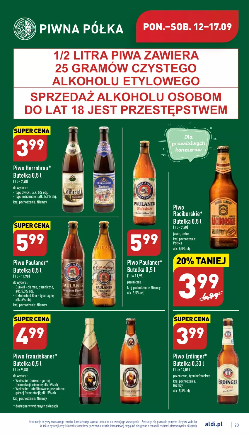 Gazetka promocyjna Aldi - Pełny katalog - ważna 12.09 do 17.09.2022 - strona 23 - produkty: Gra, Piwa, Piwo, Półka, Ser, Skaner