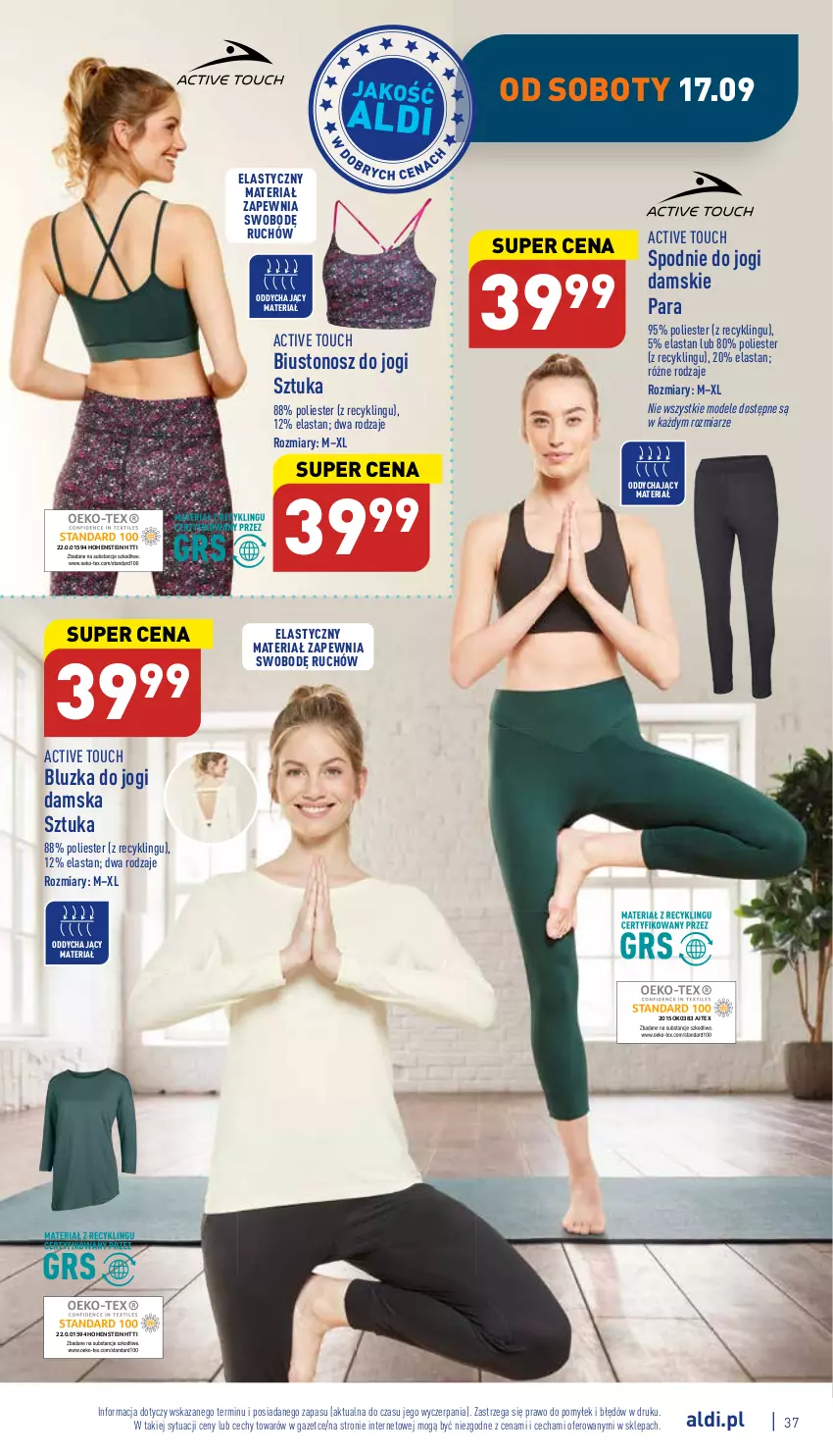 Gazetka promocyjna Aldi - Pełny katalog - ważna 12.09 do 17.09.2022 - strona 37 - produkty: Biustonosz, Spodnie