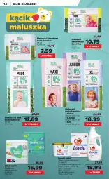Gazetka promocyjna Netto - Gazetka spożywcza - Gazetka - ważna od 23.10 do 23.10.2021 - strona 14 - produkty: Płyn do prania, Pampers, Lovela, Proszek do prania, Płyn do płukania, Chusteczki