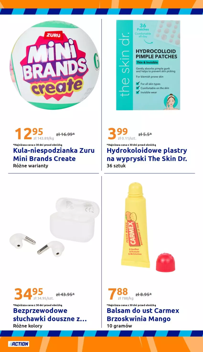 Gazetka promocyjna Action - Gazetka tydzień 36 2026 - ważna 02.09 do 08.09.2026 - strona 33 - produkty: Balsam do ust, Gra, Mango, Słuchawki