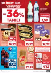 Gazetka promocyjna Kaufland - Gazetka tygodnia - Gazetka - ważna od 23.04 do 23.04.2025 - strona 12 - produkty: Piwa, Piwo, Nescafé, Nałęczowianka, Kawa rozpuszczalna, Gry, Gra, 7up, Mirinda, Kawa, Tyskie, Tera, Lody, Pepsi, Mleczko, Napój gazowany, Woda mineralna, Woda, Napój, Milka