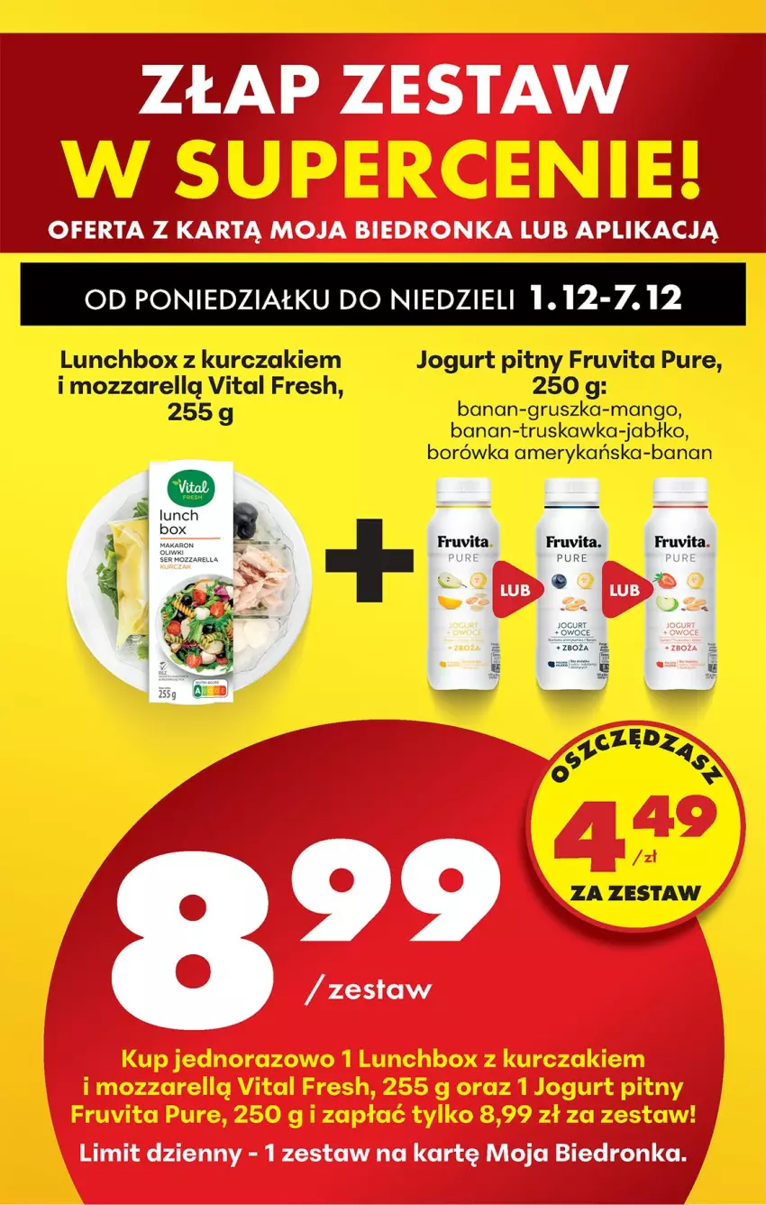 Gazetka promocyjna Biedronka - Od Poniedziałku - ważna 01.12 do 06.12.2025 - strona 27 - produkty: Borówka, Borówka amerykańska, Jogurt, Jogurt pitny, Kurczak, Mango, Pur