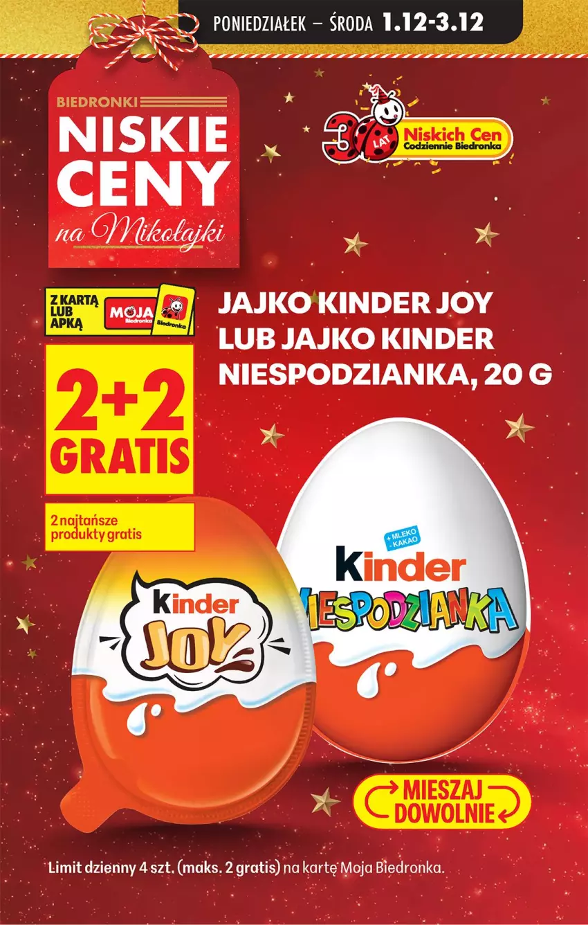 Gazetka promocyjna Biedronka - Od Poniedziałku - ważna 01.12 do 06.12.2025 - strona 3 - produkty: Gra, Kinder