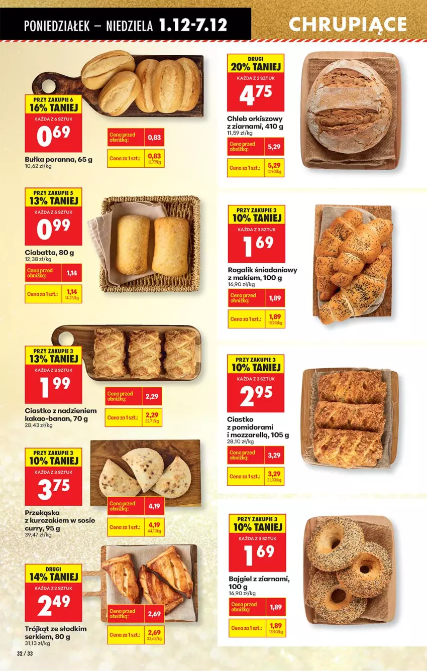 Gazetka promocyjna Biedronka - Od Poniedziałku - ważna 01.12 do 06.12.2025 - strona 46 - produkty: Bułka, Chleb, Ciabatta, Danio, Kakao, Kurczak, Por, Rogal, Ser, Sos
