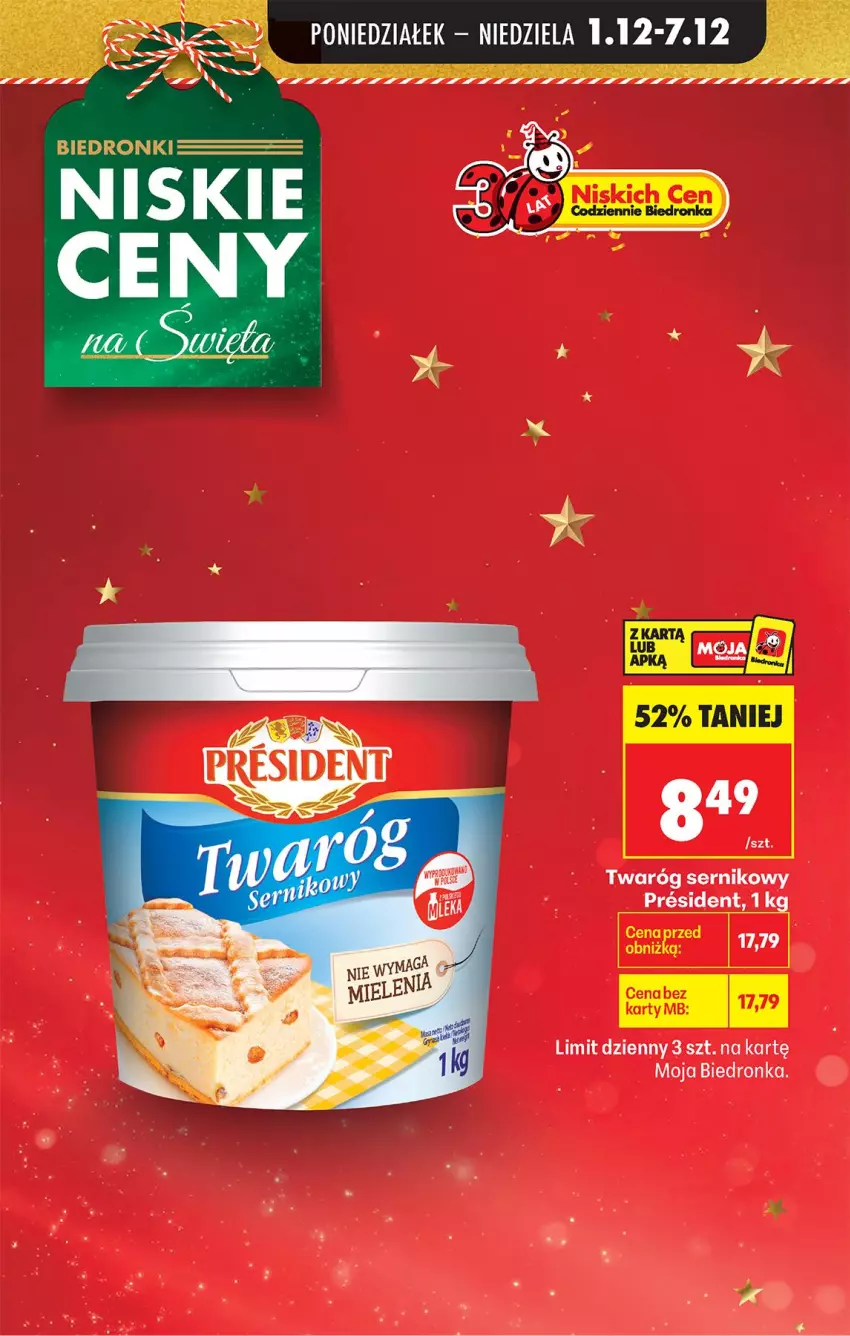 Gazetka promocyjna Biedronka - Od Poniedziałku - ważna 01.12 do 06.12.2025 - strona 7 - produkty: Ser, Twaróg