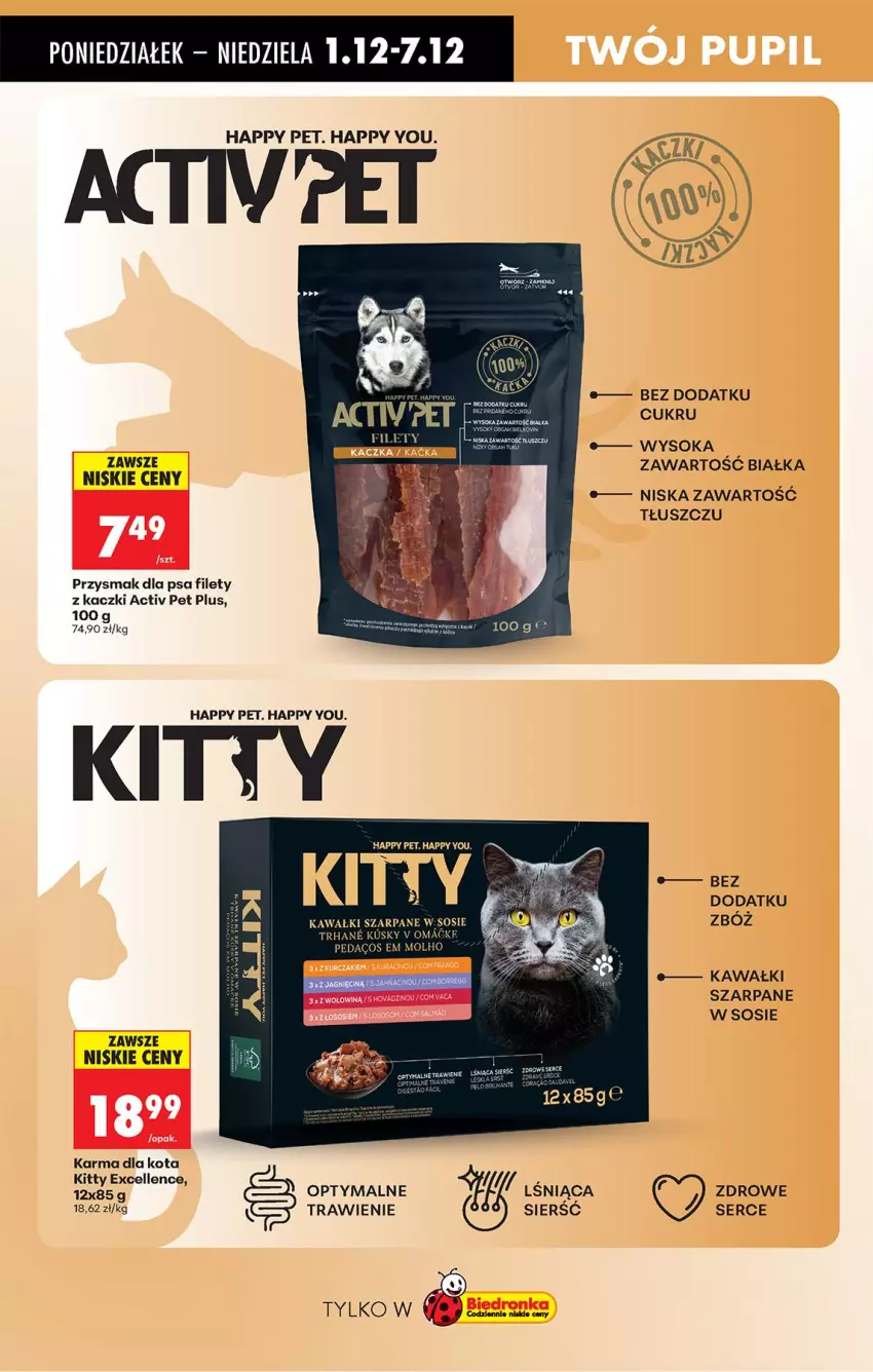 Gazetka promocyjna Biedronka - Od Poniedziałku - ważna 01.12 do 06.12.2025 - strona 82 - produkty: Fa, Kawa, Przysmak dla psa, Ser, Sok, Sos