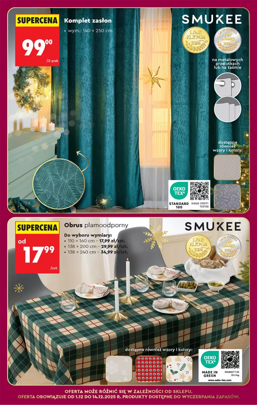 Gazetka promocyjna Biedronka - Od Poniedziałku - ważna 01.12 do 06.12.2025 - strona 84 - produkty: Jaja, LG, Obrus, Por