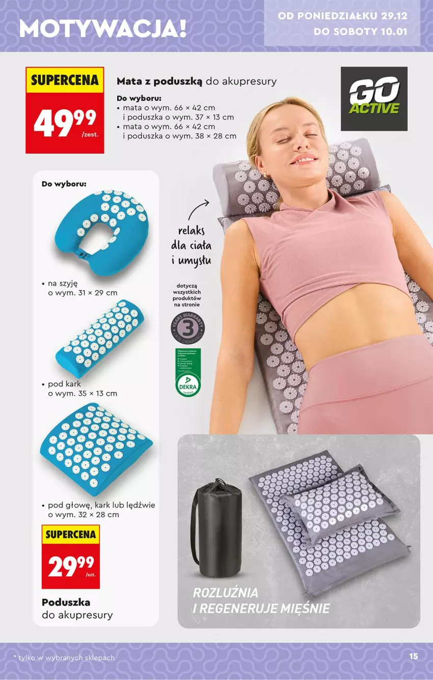 Gazetka promocyjna Biedronka - Okazje Tygodnia - ważna 29.12.2025 do 10.01.2026 - strona 19 - produkty: Poduszka