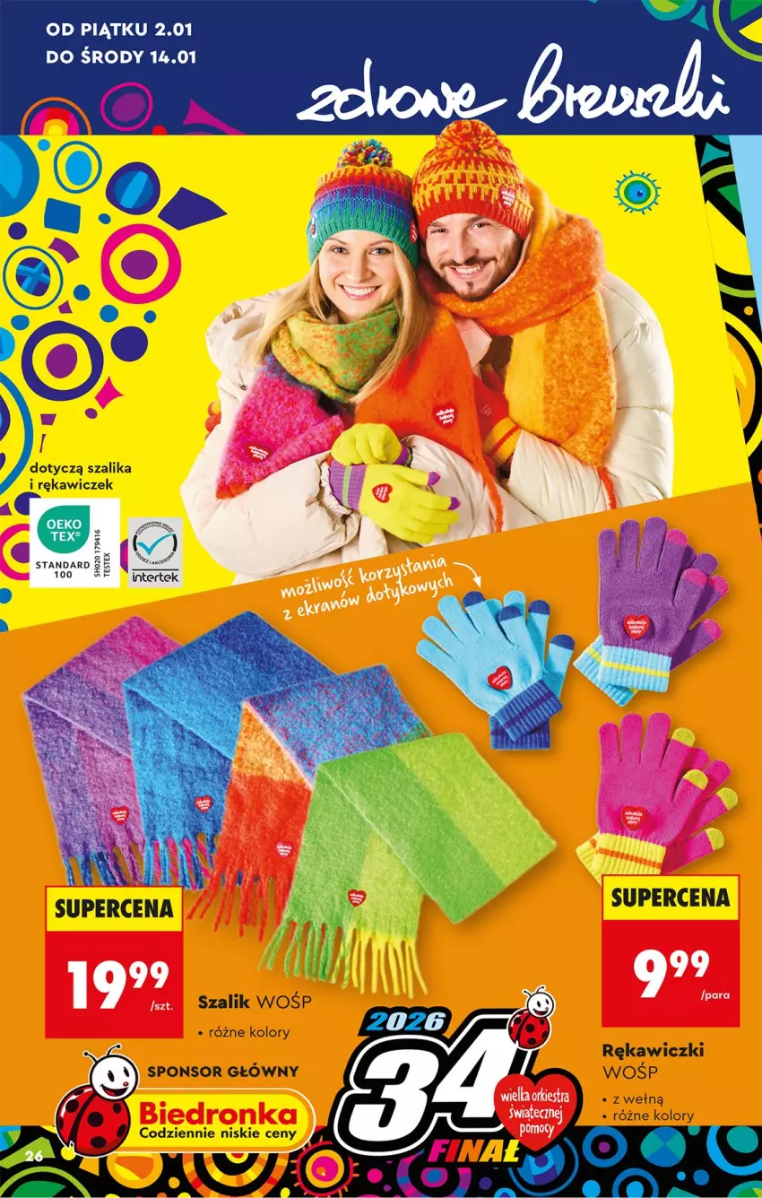 Gazetka promocyjna Biedronka - Okazje Tygodnia - ważna 29.12.2025 do 10.01.2026 - strona 30 - produkty: Szal