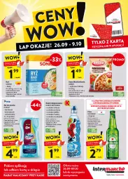 Gazetka promocyjna Intermarche - Gazetka - ważna od 09.10 do 09.10.2024 - strona 2 - produkty: Piwa, Piwo, Ryż, Pur, Gin, Gra, Zupa, Truskawki, Cytryny, Heineken, Maliny, Sonko, Kubuś Waterrr, Kubuś, Napój niegazowany, Arbuz, Napój, Jabłka