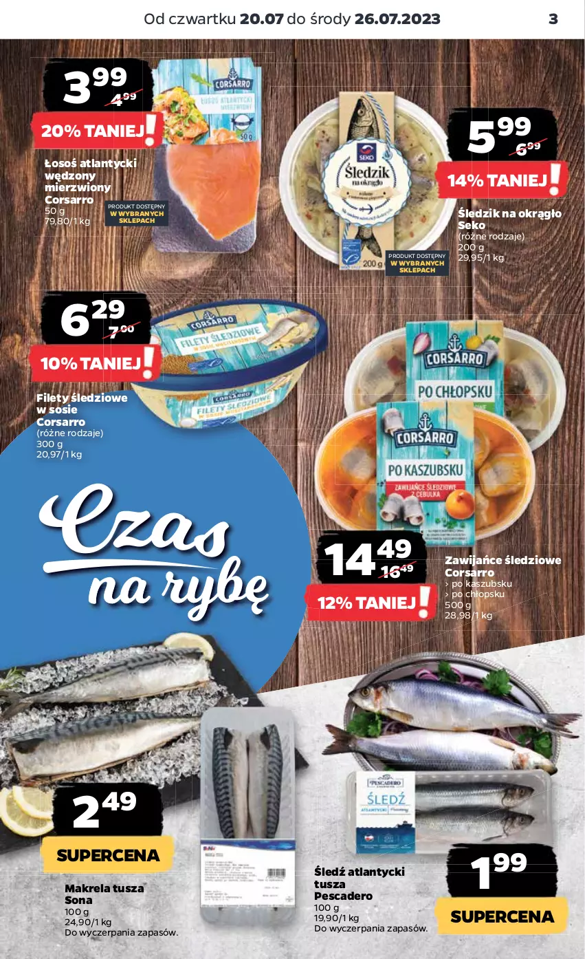 Gazetka promocyjna Netto - Artykuły spożywcze - ważna 20.07 do 26.07.2023 - strona 3 - produkty: SEKO, Sos, Tusz