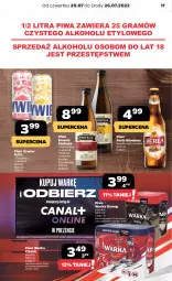 Gazetka promocyjna Netto - Artykuły spożywcze - Gazetka - ważna od 26.07 do 26.07.2023 - strona 11 - produkty: Piwa, Piwo, Gra, Warka, Perła