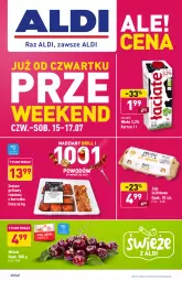 Gazetka promocyjna Aldi - PROMOCJE NA WEEKEND - Gazetka - ważna od 17.07 do 17.07.2021 - strona 1 - produkty: Kurczak, Jaja, Tera, Grill, Mleko