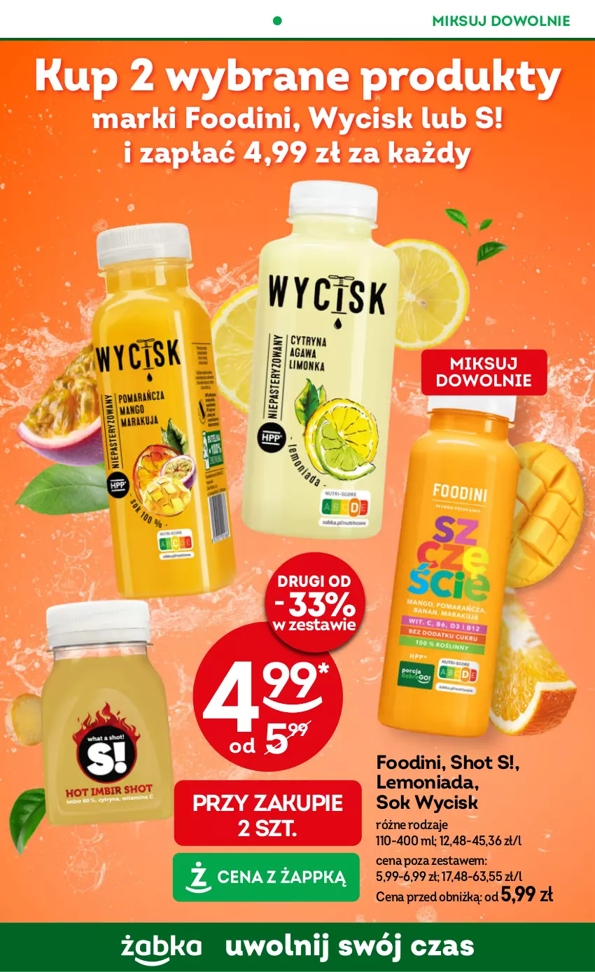 Gazetka promocyjna Żabka - ważna 23.04 do 06.05.2025 - strona 73 - produkty: Lemoniada, Sok