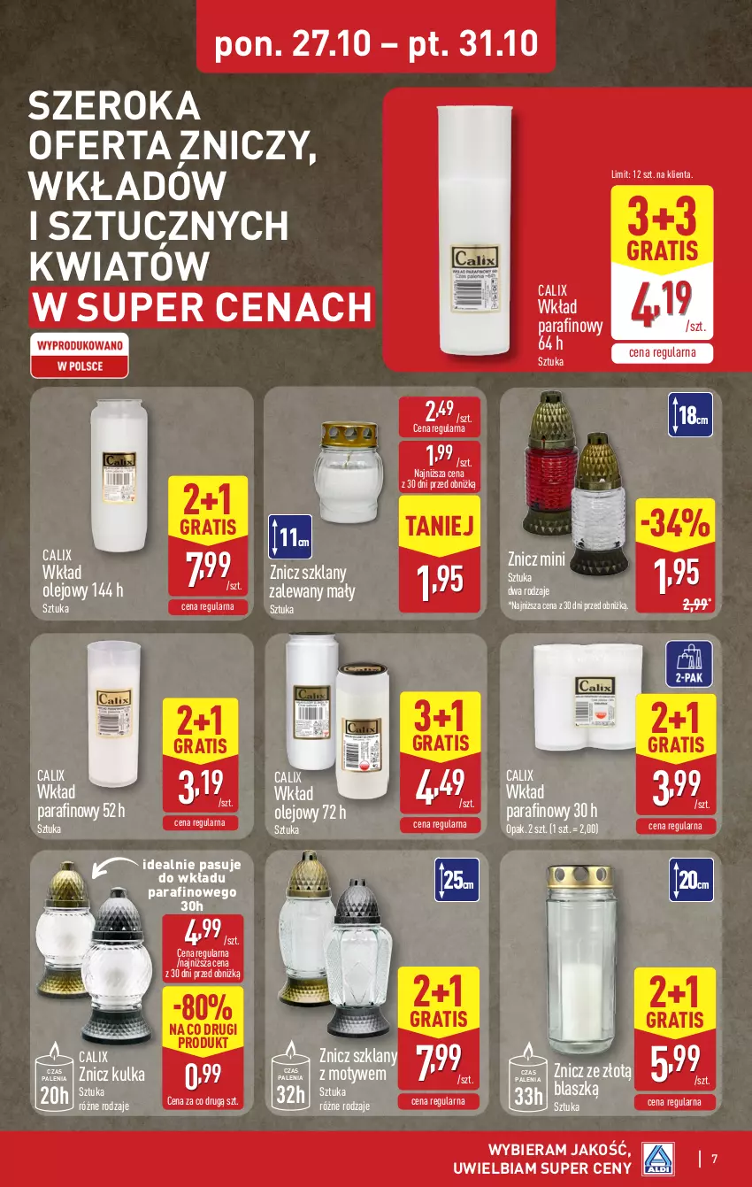 Gazetka promocyjna Aldi - Oferta weekendowa - ważna 29.10 do 31.10.2025 - strona 7 - produkty: Gra, Olej, Wkład olejowy, Znicz