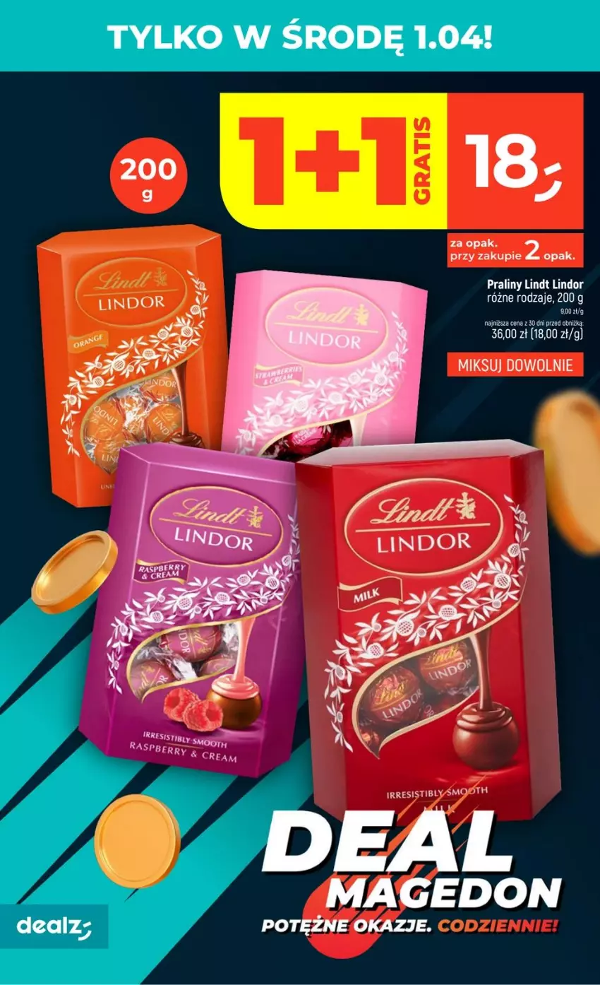 Gazetka promocyjna Dealz - DEALMAGEDON - ważna 26.03 do 01.04.2026 - strona 8 - produkty: Lindor, Lindt, Praliny