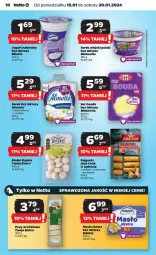 Gazetka promocyjna Netto - Gazetka - ważna od 20.01 do 20.01.2024 - strona 2 - produkty: Serek wiejski, Jogurt naturalny, Ser, Jogurt, Serek, Gouda, Masło, Almette