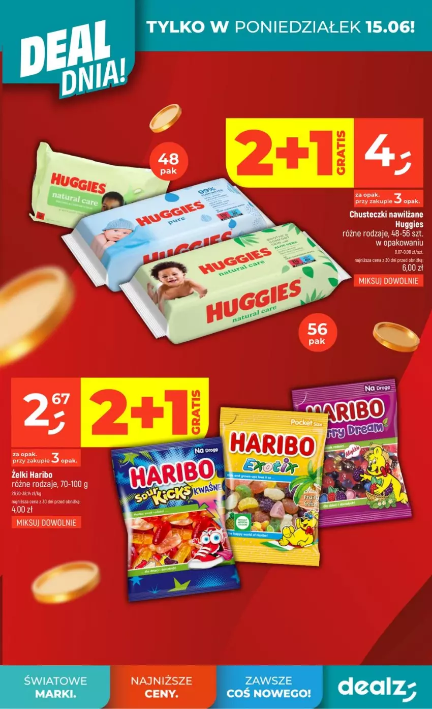 Gazetka promocyjna Dealz - DEAL DNIA - ważna 11.06 do 17.06.2026 - strona 3 - produkty: Chusteczki, Chusteczki nawilzane, Huggies