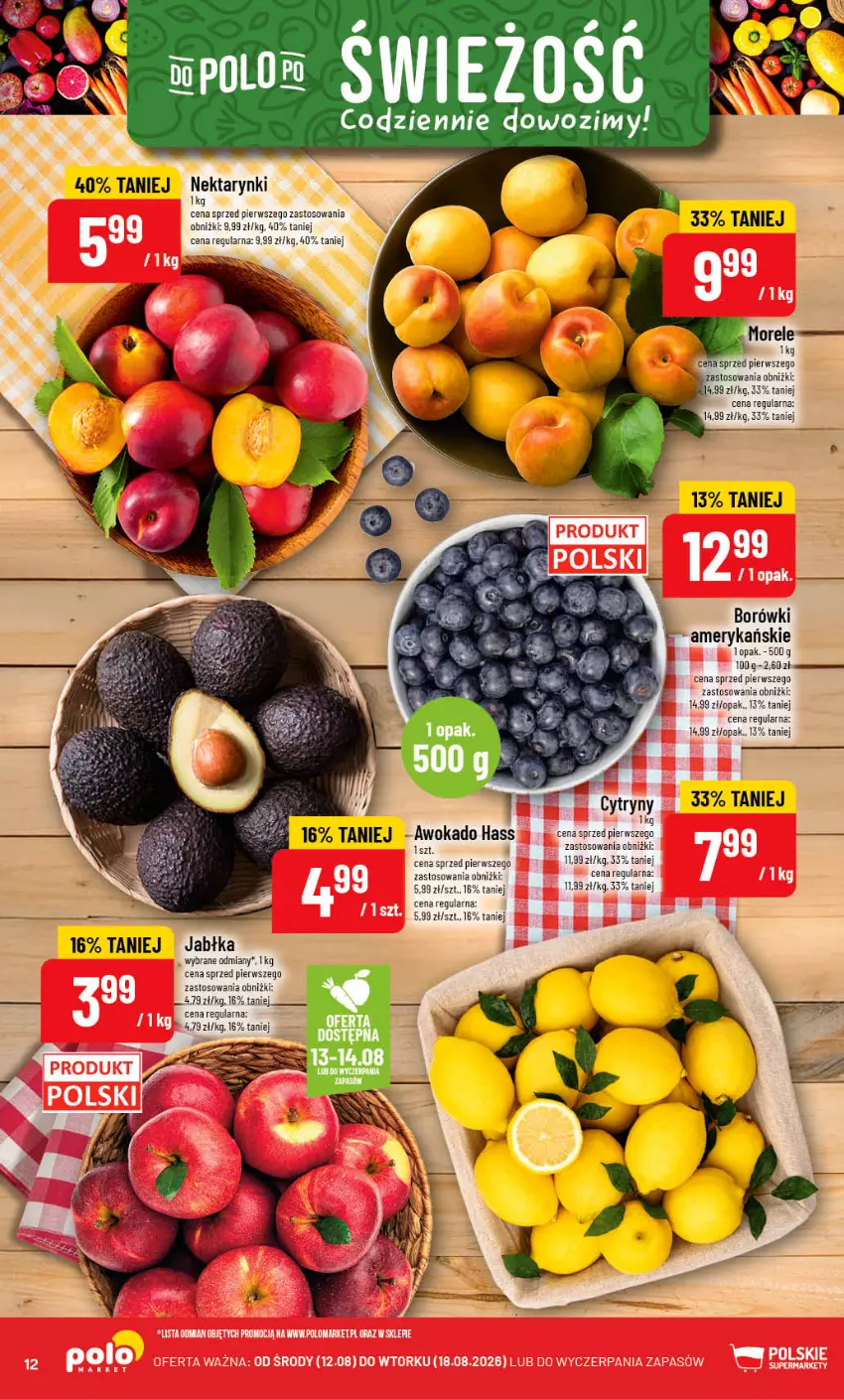 Gazetka promocyjna PoloMarket - Gazetka POLOmarket - ważna 12.08 do 18.08.2026 - strona 12 - produkty: Jabłka, Nektar