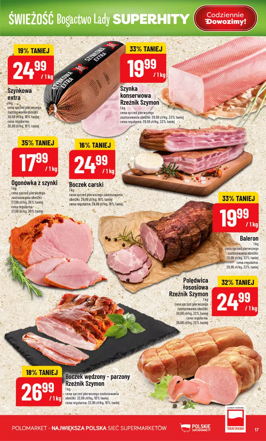 Gazetka promocyjna PoloMarket - Gazetka POLOmarket - ważna 12.08 do 18.08.2026 - strona 17 - produkty: Boczek, Cars, Fa, Ogonówka, Polędwica, Ser, Sos