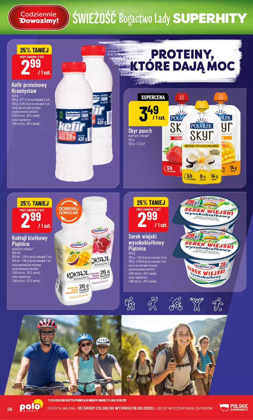 Gazetka promocyjna PoloMarket - Gazetka POLOmarket - ważna 12.08 do 18.08.2026 - strona 26 - produkty: Feta, Kefir, Piątnica, Sok