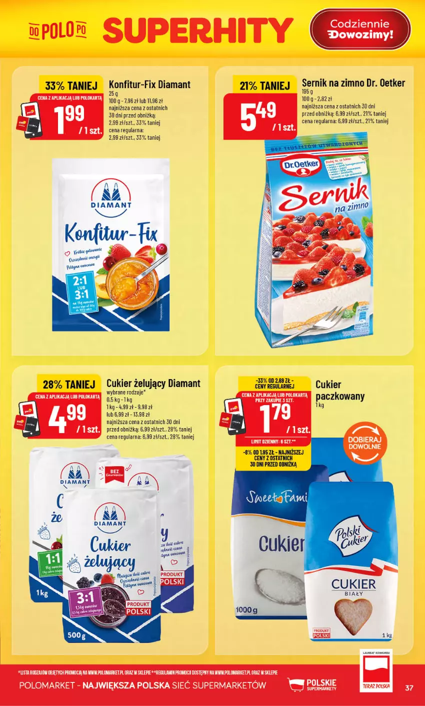 Gazetka promocyjna PoloMarket - Gazetka POLOmarket - ważna 12.08 do 18.08.2026 - strona 37 - produkty: Cukier, Diamant, Dr. Oetker, Laur, Ser
