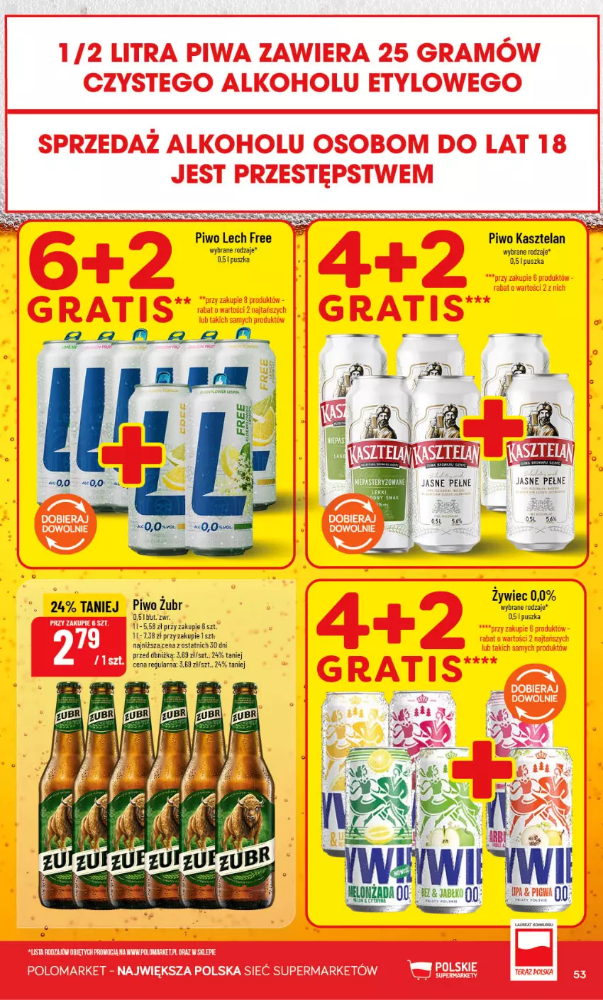 Gazetka promocyjna PoloMarket - Gazetka POLOmarket - ważna 12.08 do 18.08.2026 - strona 53 - produkty: Kasztelan, Piwa, Piwo, Sok