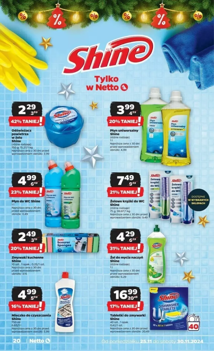 Gazetka promocyjna Netto - ważna 25.11 do 30.11.2024 - strona 13 - produkty: Do mycia naczyń, Mleczko, Por, Tablet, Tabletki do zmywarki, Zmywarki