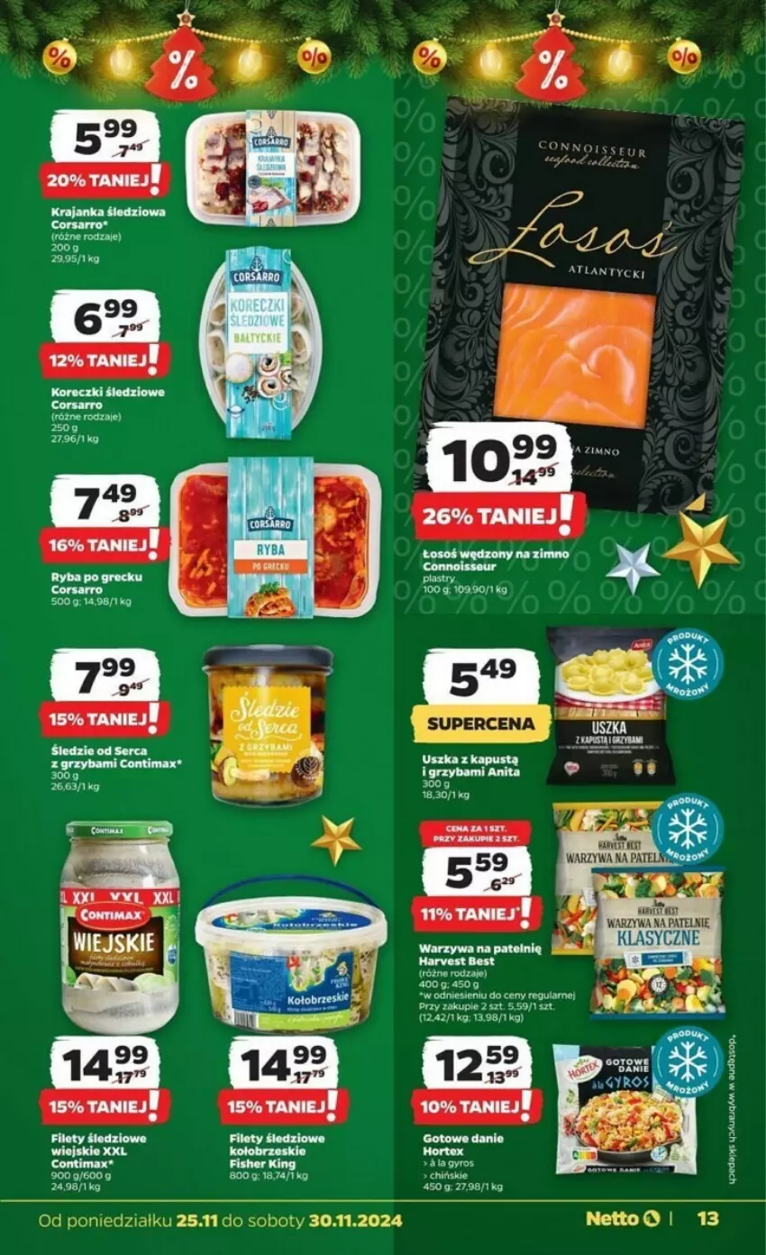 Gazetka promocyjna Netto - ważna 25.11 do 30.11.2024 - strona 5 - produkty: Fa, Gyros, Hortex, Kapustą, Ryba, Ryba po grecku, Warzywa