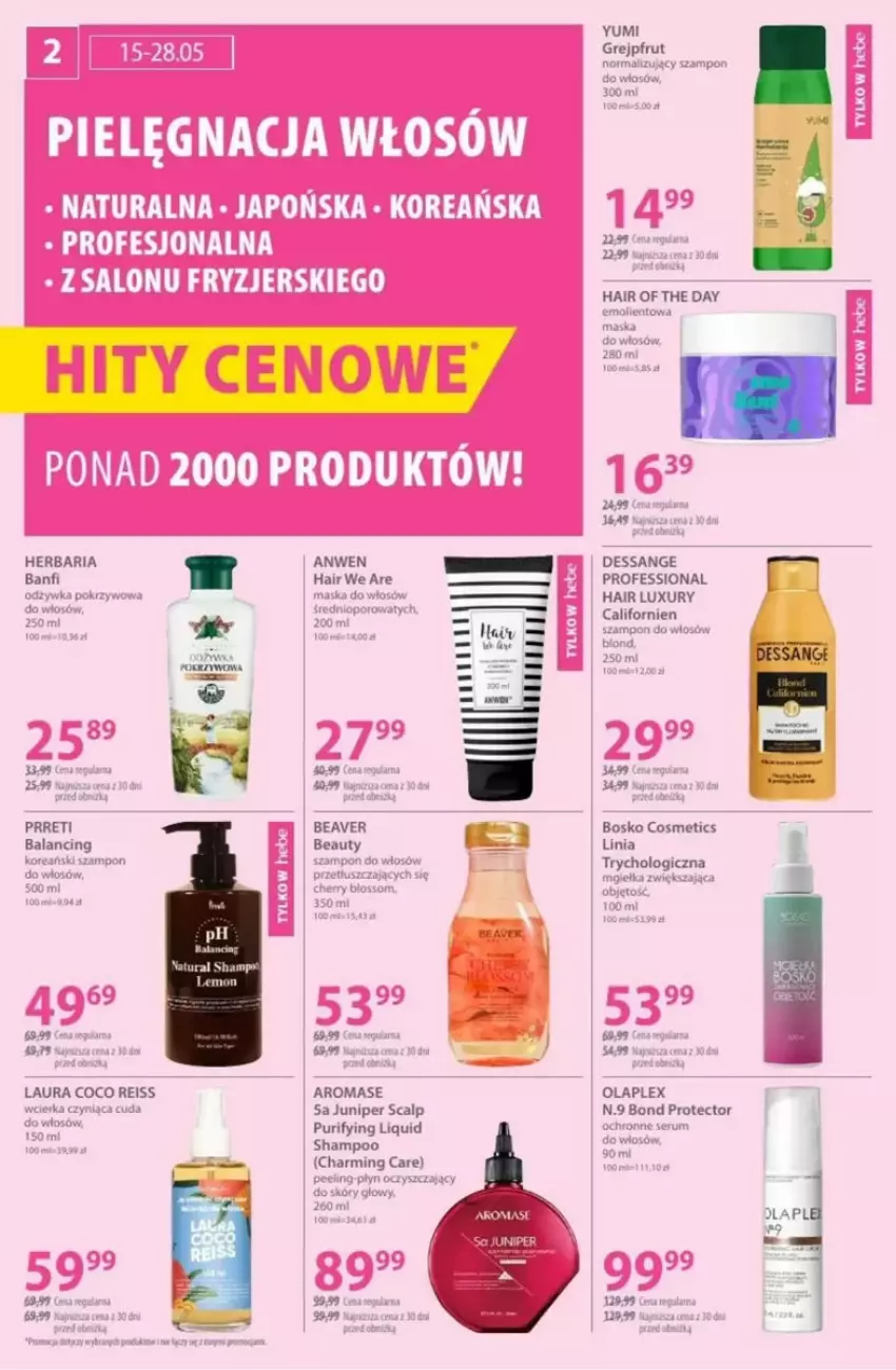 Gazetka promocyjna Hebe - ważna 22.05 do 04.06.2025 - strona 12 - produkty: Grejpfrut, Laur, MOIA, Pur, Szampon, Tera