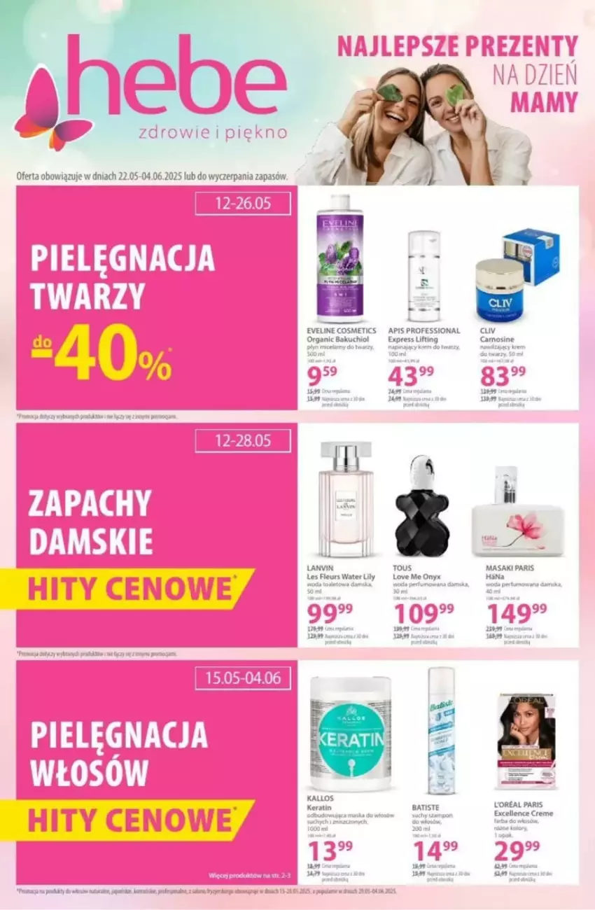 Gazetka promocyjna Hebe - ważna 22.05 do 04.06.2025 - strona 16 - produkty: Batiste, Eveline, Fa, Lanvin