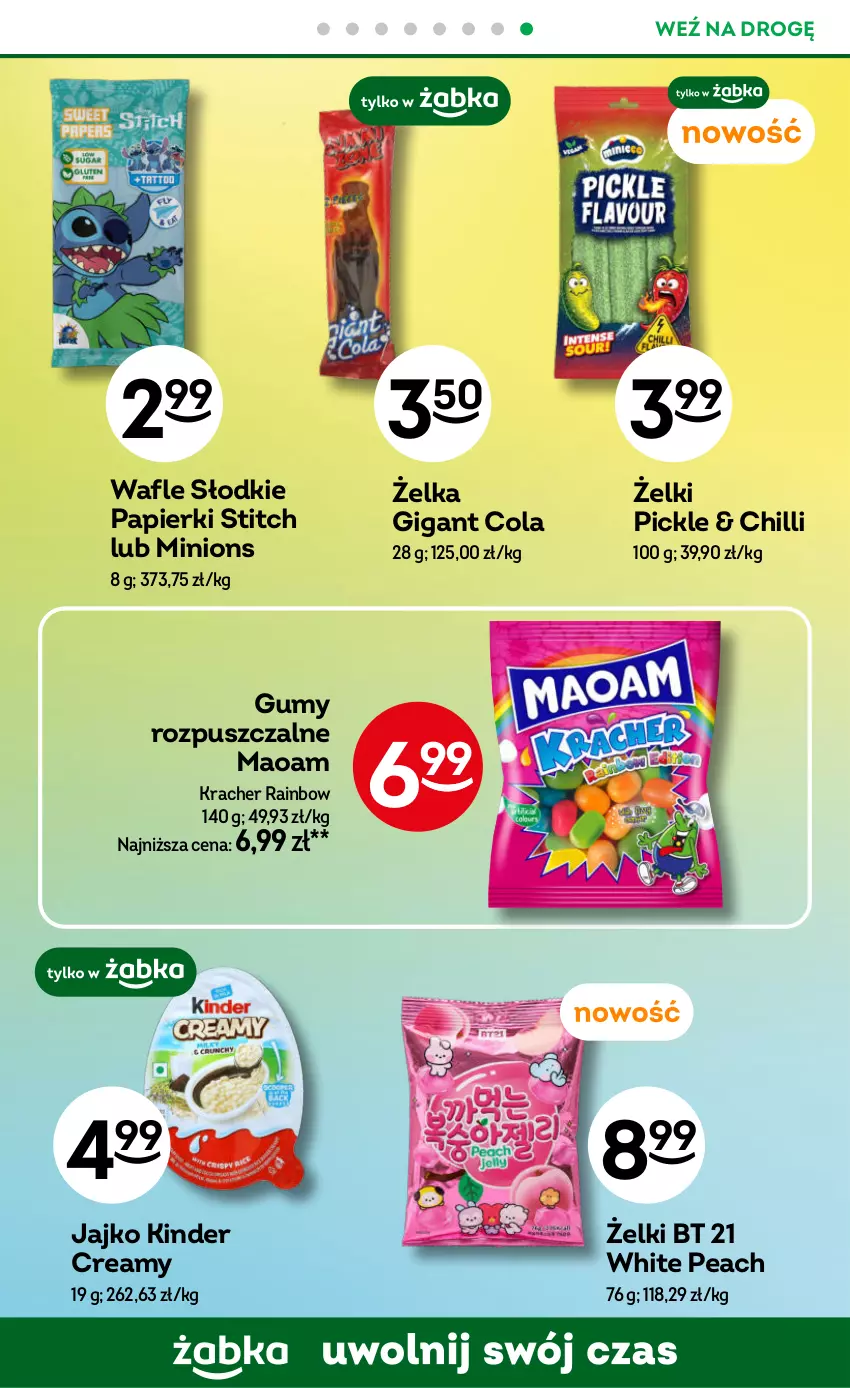 Gazetka promocyjna Żabka - gazetka-promocyjna-29-30-2026 - ważna 15.07 do 28.07.2026 - strona 69 - produkty: Kinder, Papier, Wafle