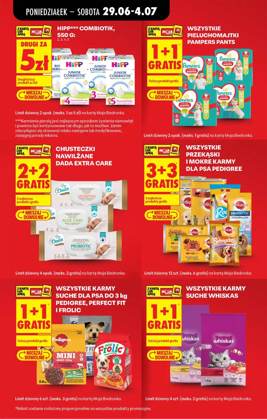 Gazetka promocyjna Biedronka - Od Poniedziałku - ważna 29.06 do 04.07.2026 - strona 25 - produkty: Dada, Gra, HiPP, Karmi, Mleko, O nas, Pampers, Pedigree, Por