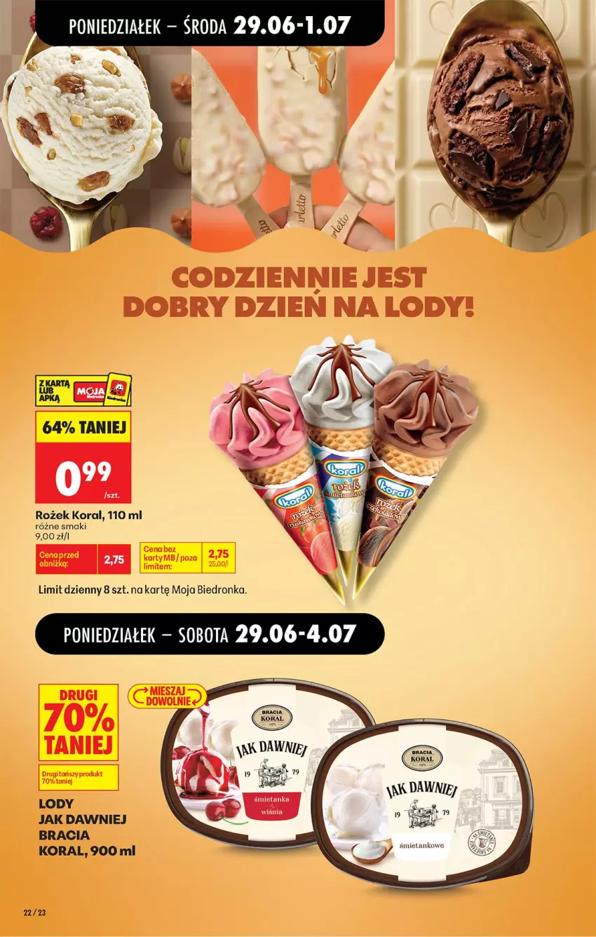 Gazetka promocyjna Biedronka - Od Poniedziałku - ważna 29.06 do 04.07.2026 - strona 26 - produkty: Lody