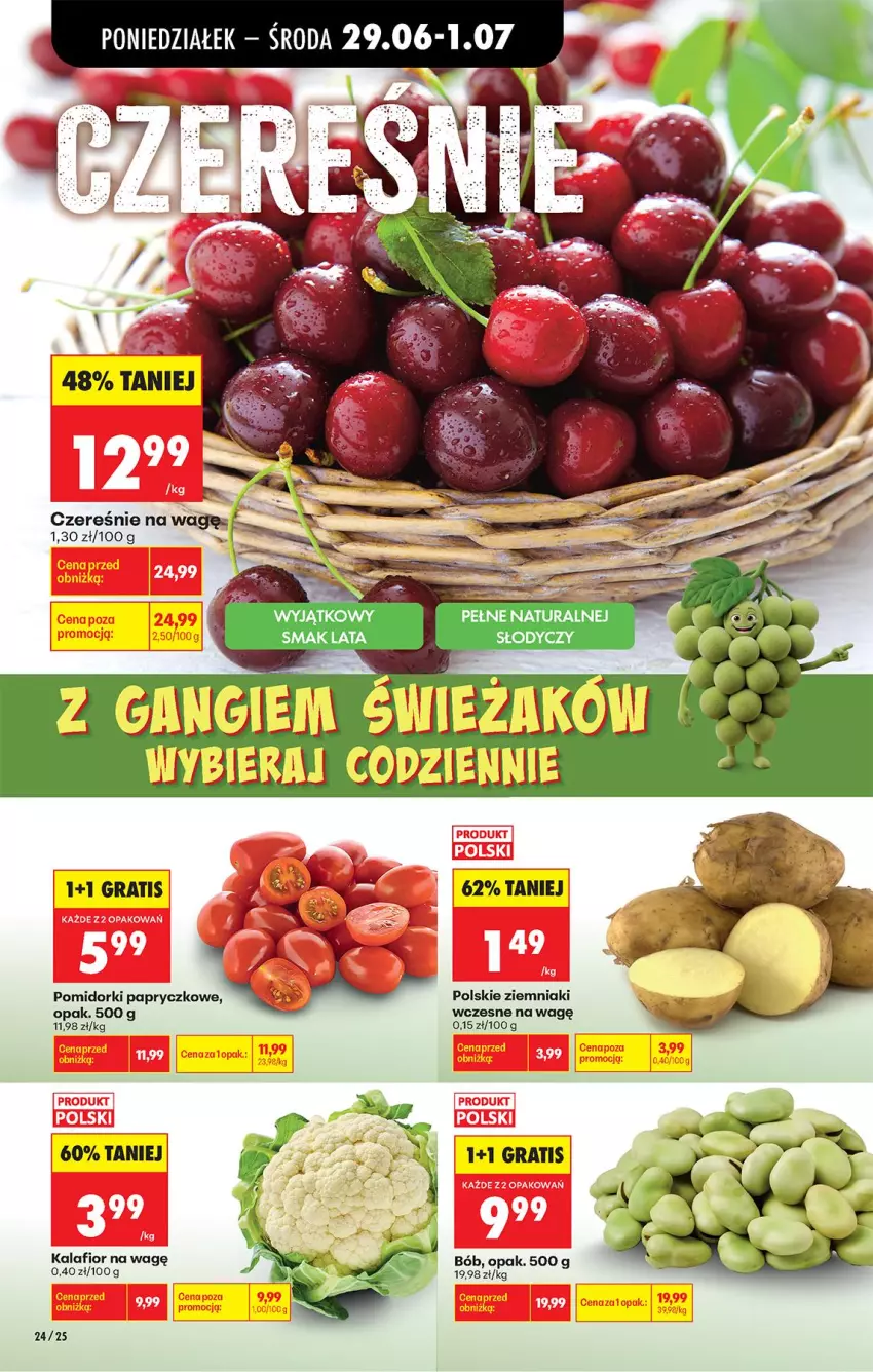 Gazetka promocyjna Biedronka - Od Poniedziałku - ważna 29.06 do 04.07.2026 - strona 28 - produkty: Gra, Kalafior, Pomidorki, Ziemniaki