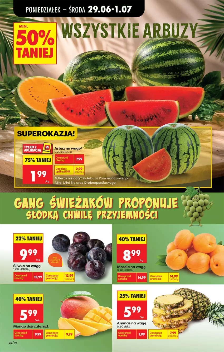 Gazetka promocyjna Biedronka - Od Poniedziałku - ważna 29.06 do 04.07.2026 - strona 30 - produkty: Arbuz