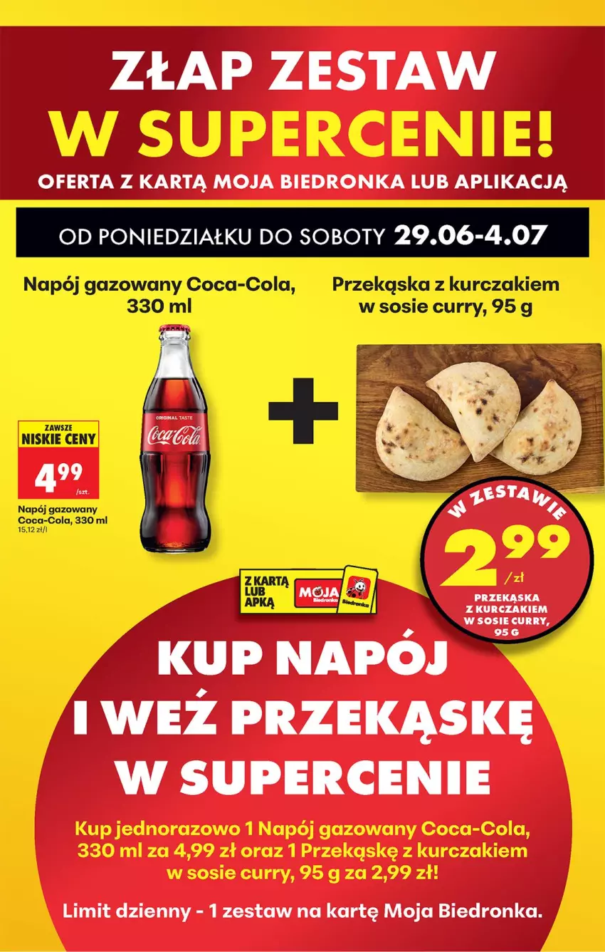 Gazetka promocyjna Biedronka - Od Poniedziałku - ważna 29.06 do 04.07.2026 - strona 41 - produkty: Coca-Cola, Kurczak, Napój, Napój gazowany, Sos