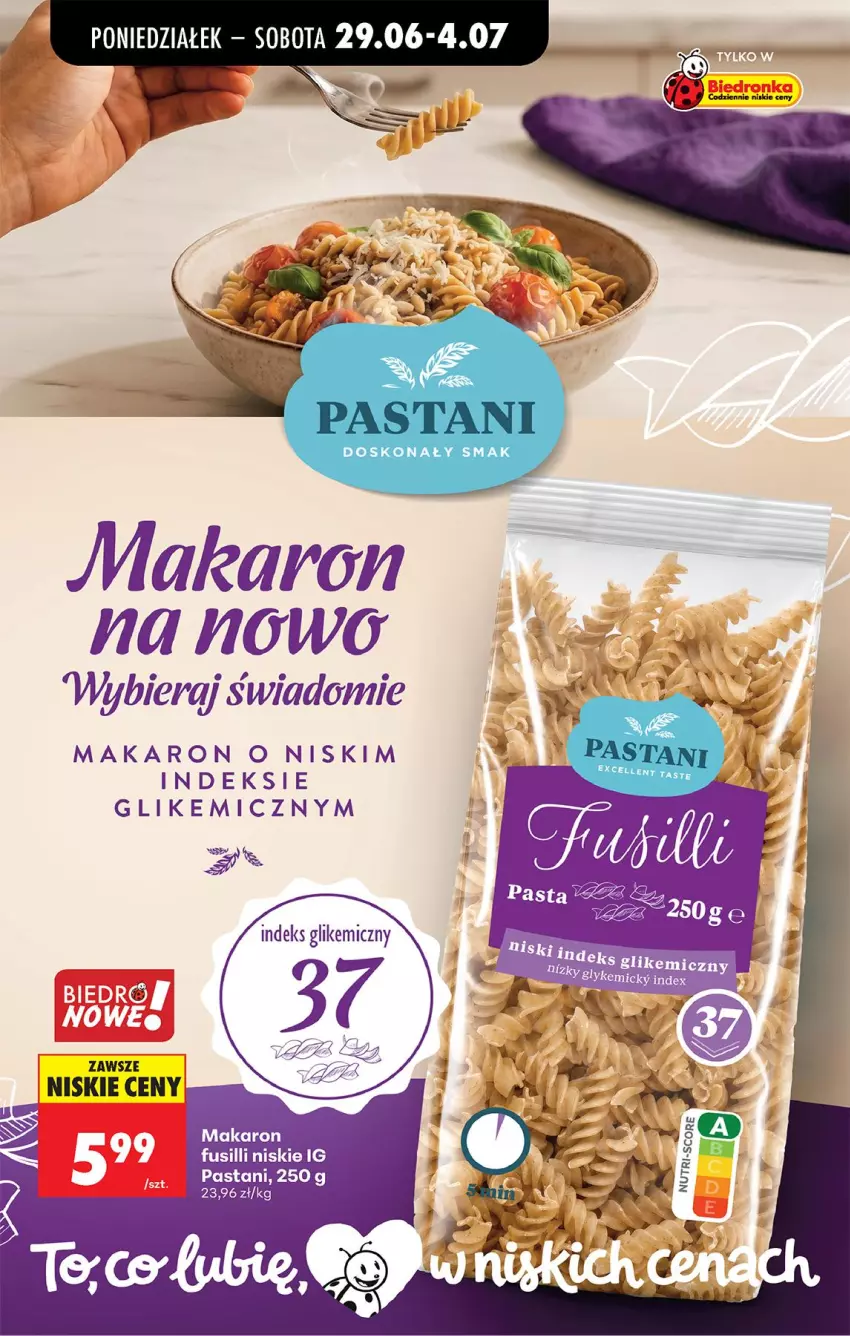 Gazetka promocyjna Biedronka - Od Poniedziałku - ważna 29.06 do 04.07.2026 - strona 56 - produkty: Makaron