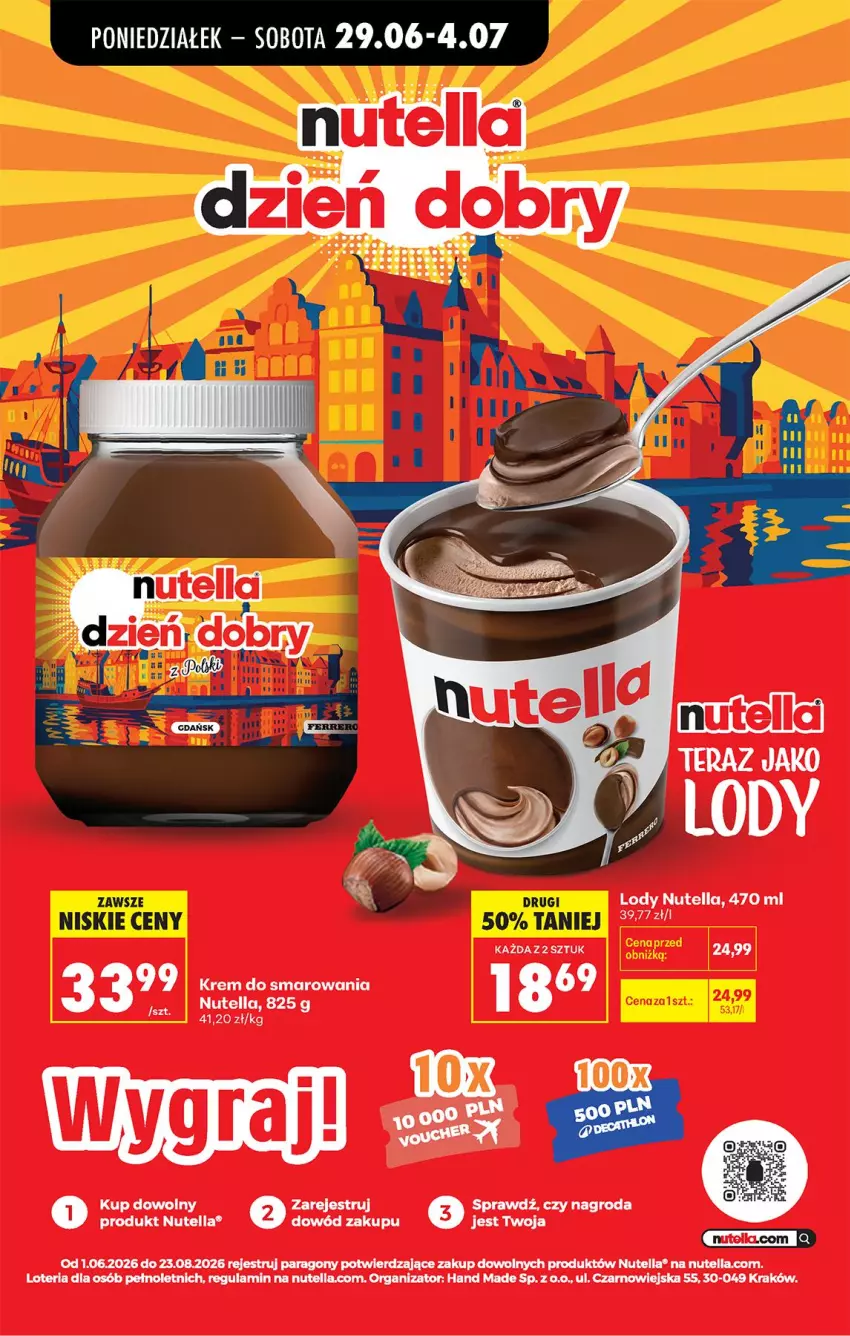 Gazetka promocyjna Biedronka - Od Poniedziałku - ważna 29.06 do 04.07.2026 - strona 63 - produkty: Klej, Lody, Nutella