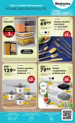 Gazetka promocyjna Biedronka - Okazje tygodnia - Gazetka - ważna od 14.09 do 14.09.2024 - strona 37 - produkty: Kosz, Pojemnik, Lack, Zestaw sztućców, Pokrywa