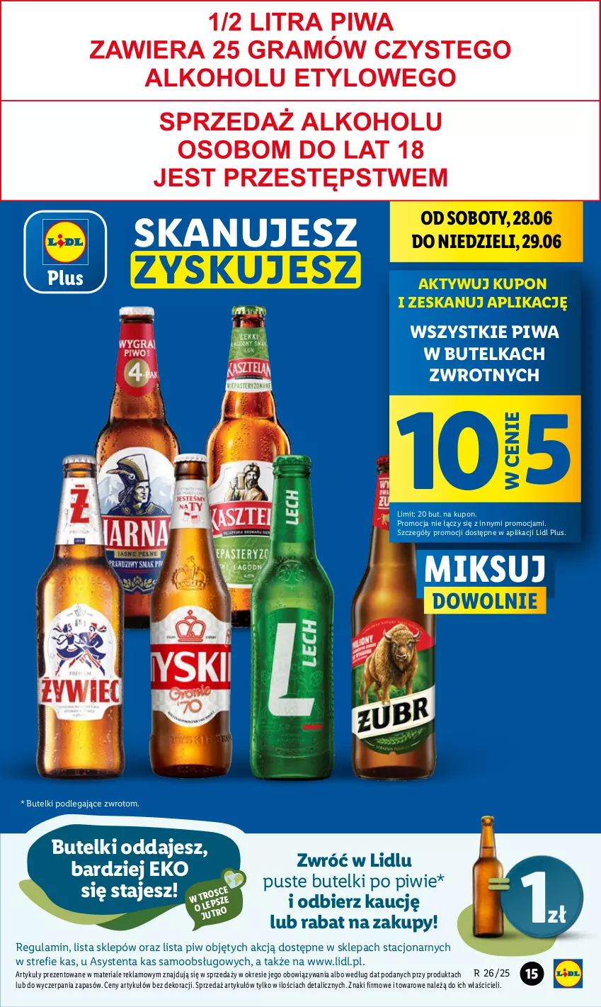 Gazetka promocyjna Lidl - GAZETKA - ważna 26.06 do 29.06.2025 - strona 15 - produkty: Piwa