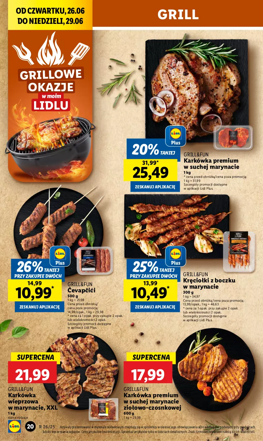 Gazetka promocyjna Lidl - GAZETKA - ważna 26.06 do 29.06.2025 - strona 24 - produkty: Grill, Karkówka wieprzowa