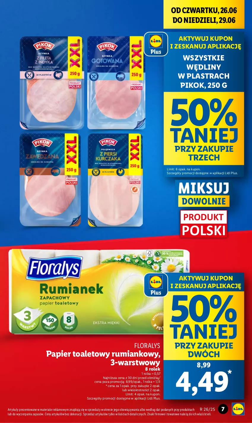 Gazetka promocyjna Lidl - GAZETKA - ważna 26.06 do 29.06.2025 - strona 7 - produkty: Flora, Papier, Papier toaletowy, PIKOK, Rum