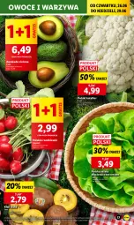 Gazetka promocyjna Lidl - GAZETKA - Gazetka - ważna od 29.06 do 29.06.2025 - strona 21 - produkty: Kalafior, Warzywa, Gra, Sałata masłowa, Kiwi, Sałat, Owoce, Masło