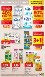Gazetka promocyjna Lidl - GAZETKA - Gazetka - ważna od 29.06 do 29.06.2025 - strona 53 - produkty: HiPP, Mus, Gerber, Kisiel, Chrupki, NAN Optipro, Tonik, Chusteczki, Dzieci, Baton, Kubuś, Bio Batonik, Nestlé, Kindii, Hipp Bio