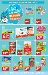 Gazetka promocyjna Aldi - Pełen katalog - Gazetka - ważna od 27.05 do 27.05.2023 - strona 12 - produkty: Ciastka, Por, Mus, Gra, Bułeczki, Czekolada, Tymbark, Baton, Kubuś, Gofry, Delecta, Haribo, Napój, Granola, Kinder, Danie gotowe